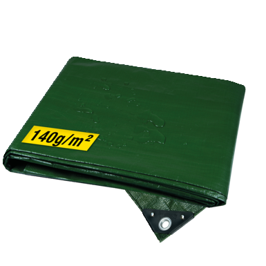 horizont Abdeckplane universal | grün | 2 x 3 m | 140 g / m²