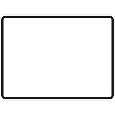 Schildrohling | Grund weiß mit schwarzem Rand | 630x840 mm | Alform | einseitig | RA1/A