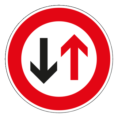 Traffic Sign "Priority to oncoming traffic"