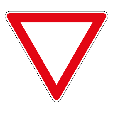 VZ 205 | Vorfahrt gewähren | SL 900x2 mm | flach | RA1/A