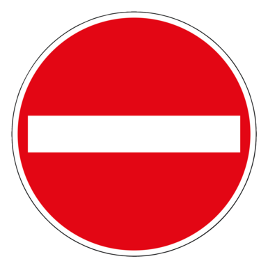 Verkehrszeichen 267 | Verbot der Einfahrt