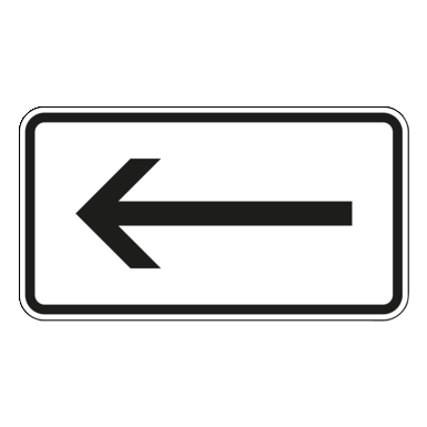 Verkehrszeichen 1000-11 "Richtung, linksweisend"