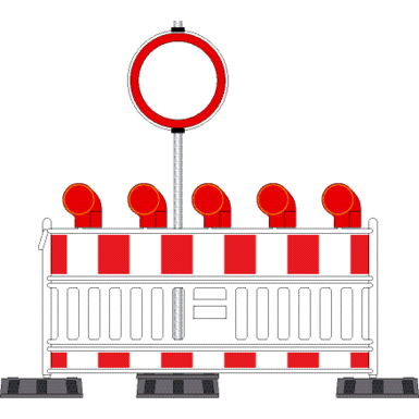 Protection contre les chutes, matériel de protection et cônes de signalisation