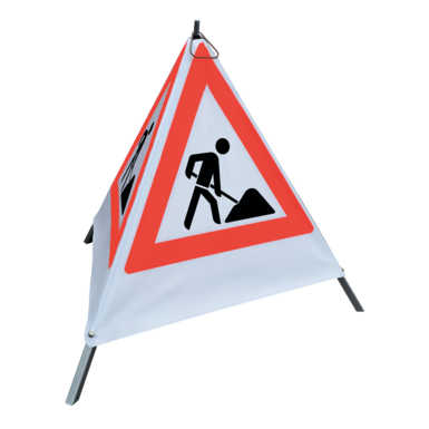Folding Triangle / Folding Sign 70 R "Road works"
