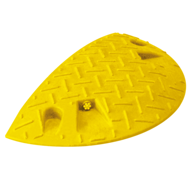 Speed bump end piece 60 mm yellow