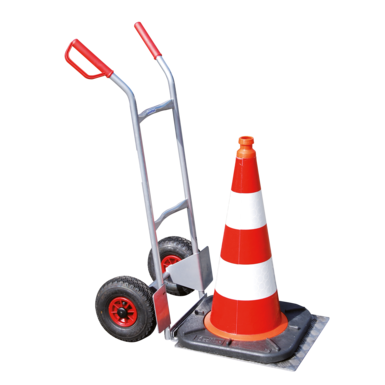 Transport cart for traffic cone